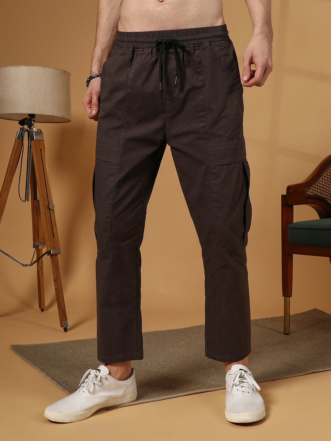 Solid Utility Trousers