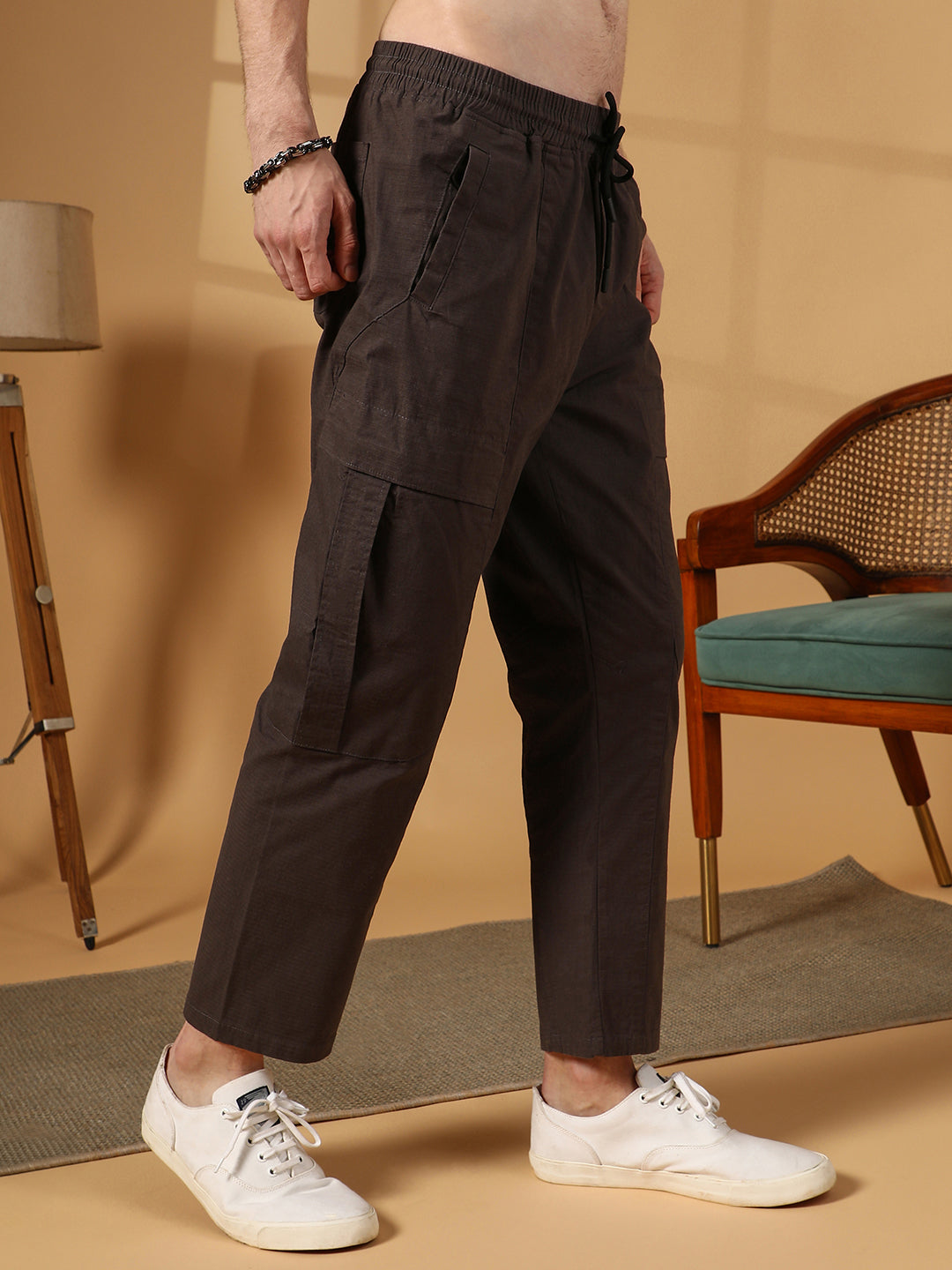 Solid Utility Trousers