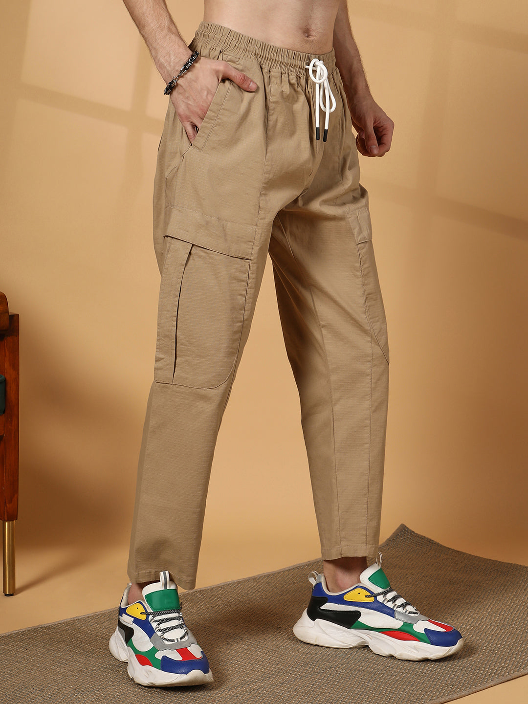 Solid Utility Trousers