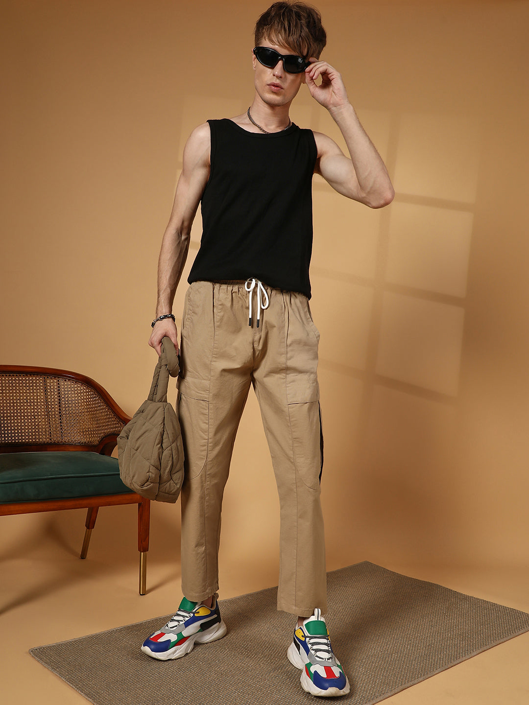 Solid Utility Trousers