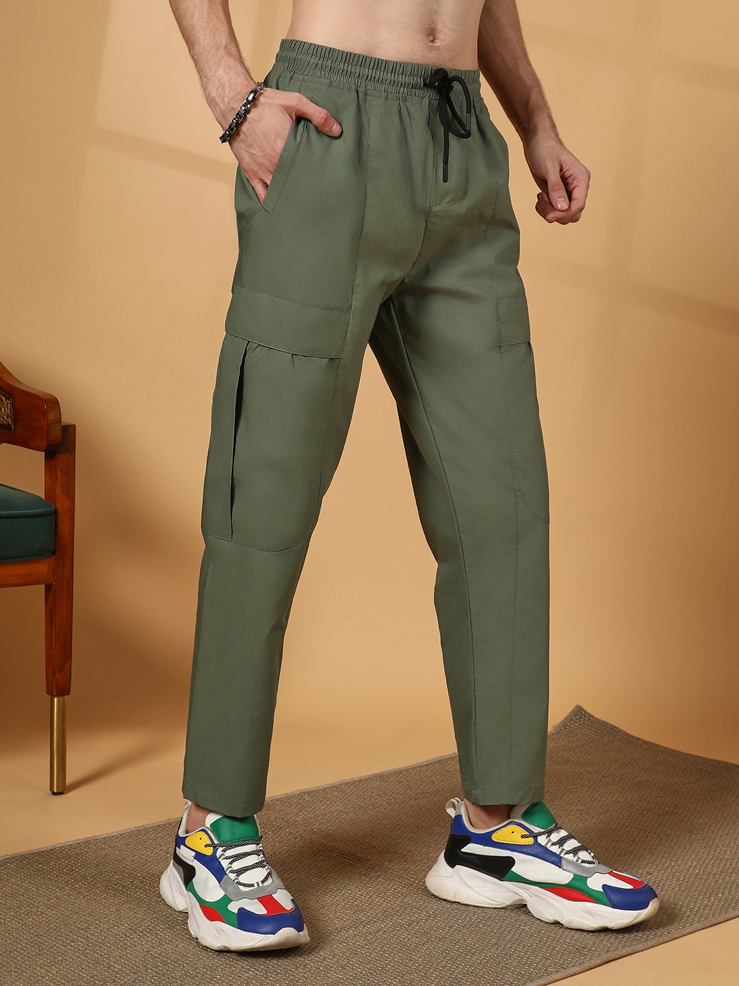 Solid Utility Trousers