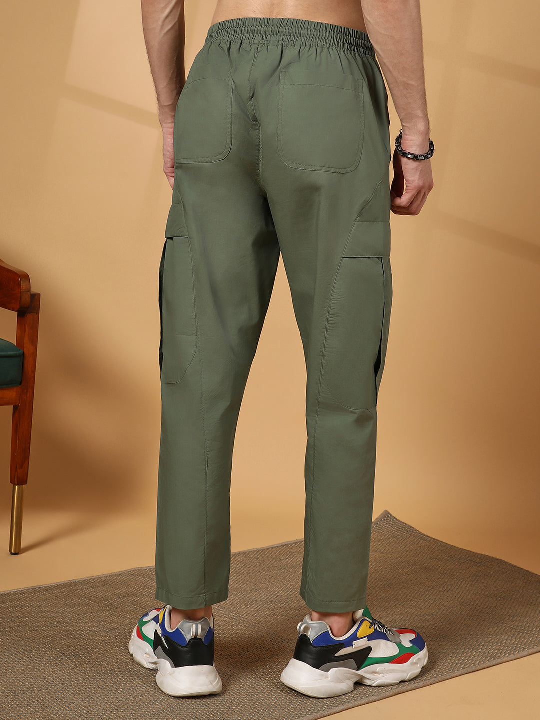 Solid Utility Trousers