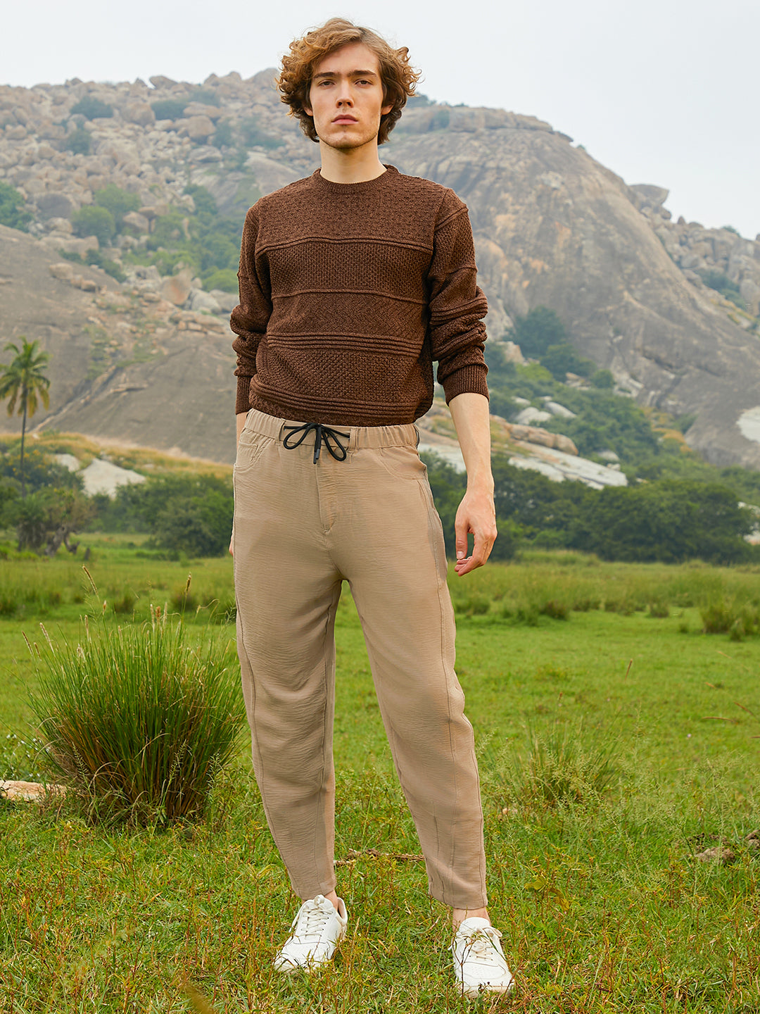 Lightweight - Solid Tapered Trousers