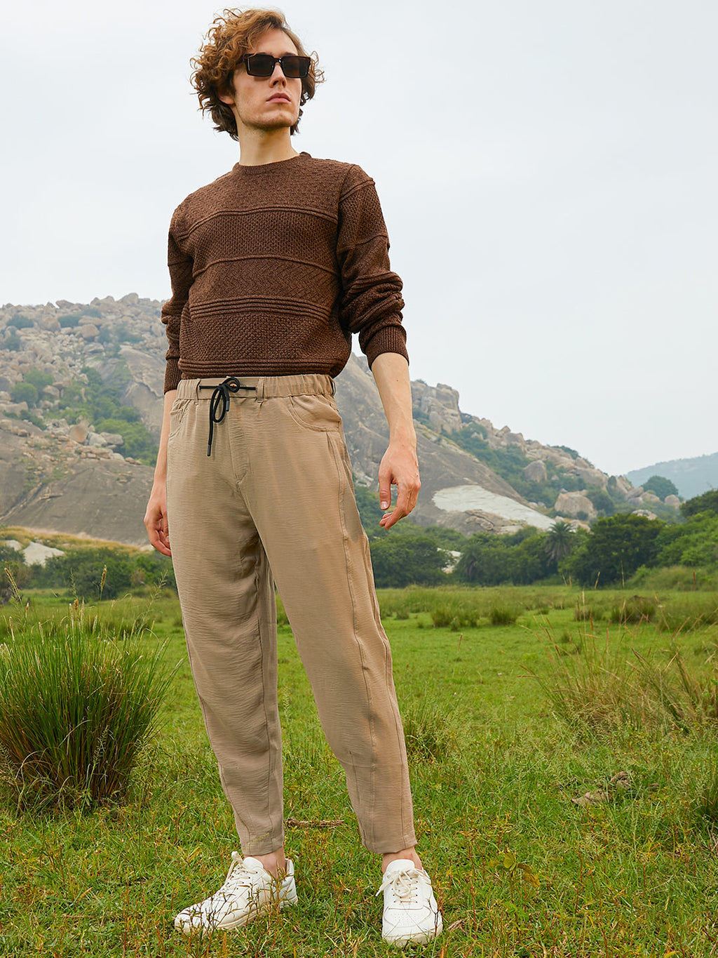 Lightweight - Solid Tapered Trousers