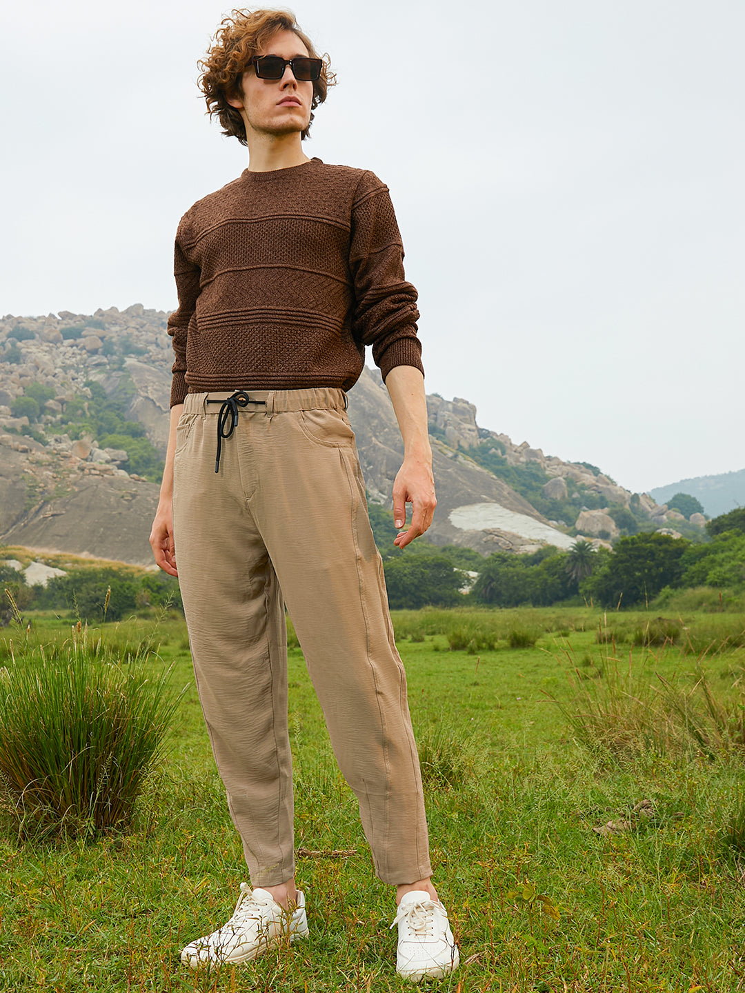 Lightweight - Solid Tapered Trousers