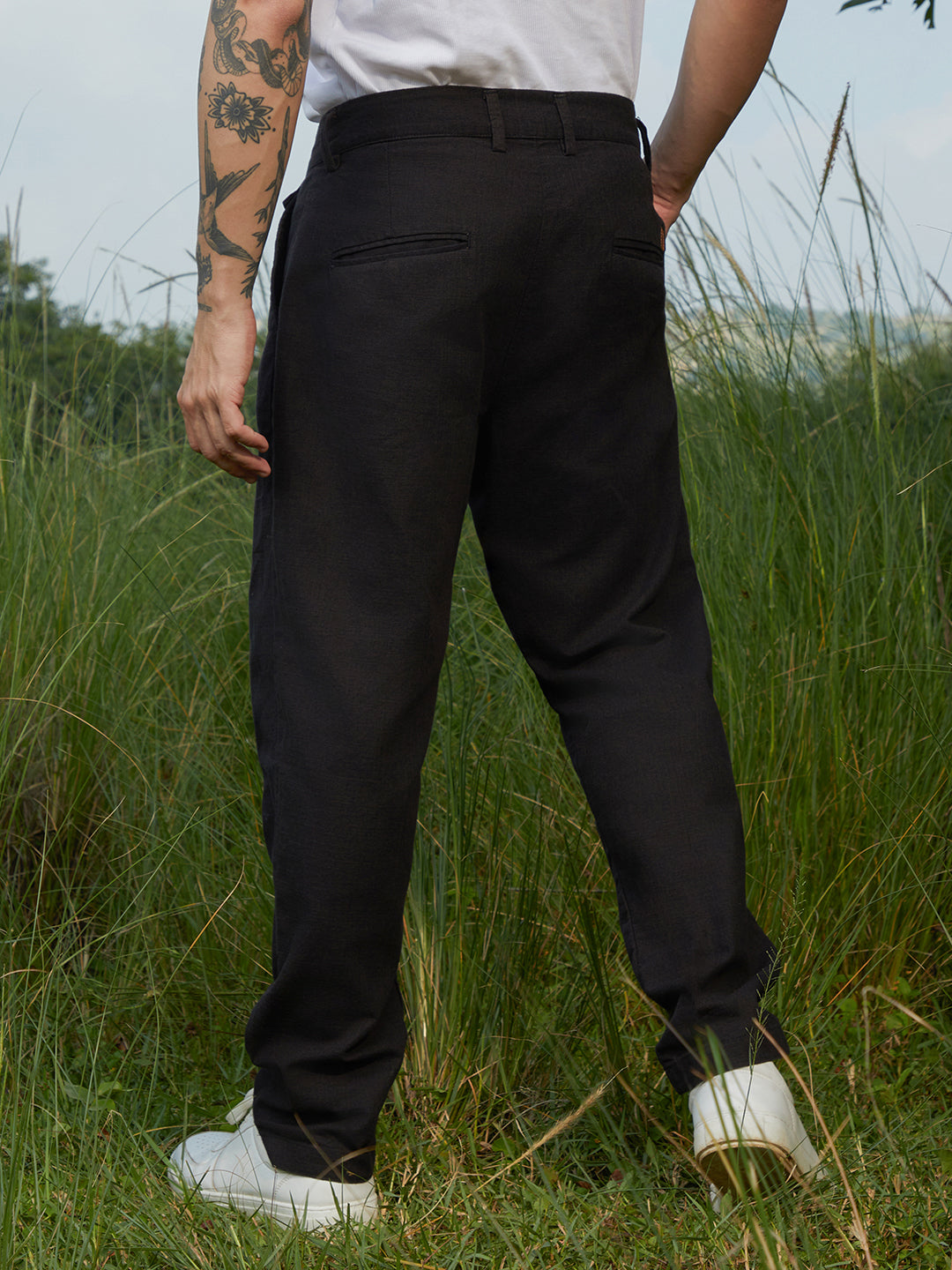 Solid Tailored Trousers