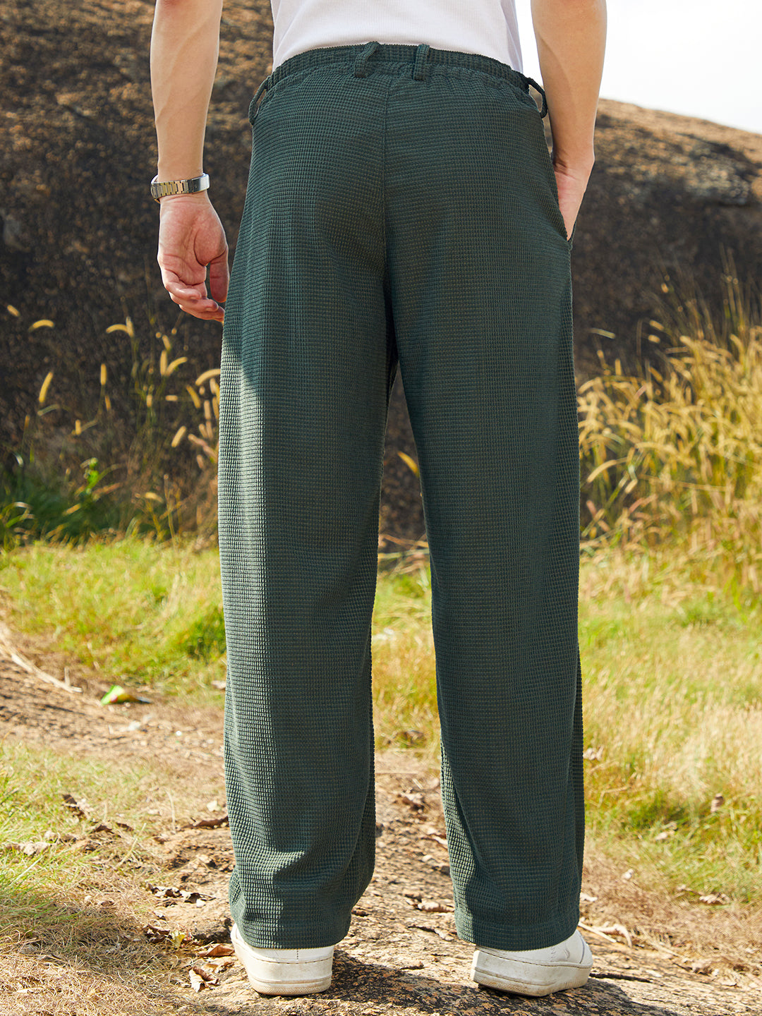 Tailored Waffle Trousers