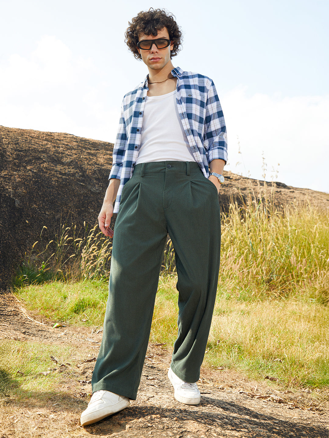 Tailored Waffle Trousers