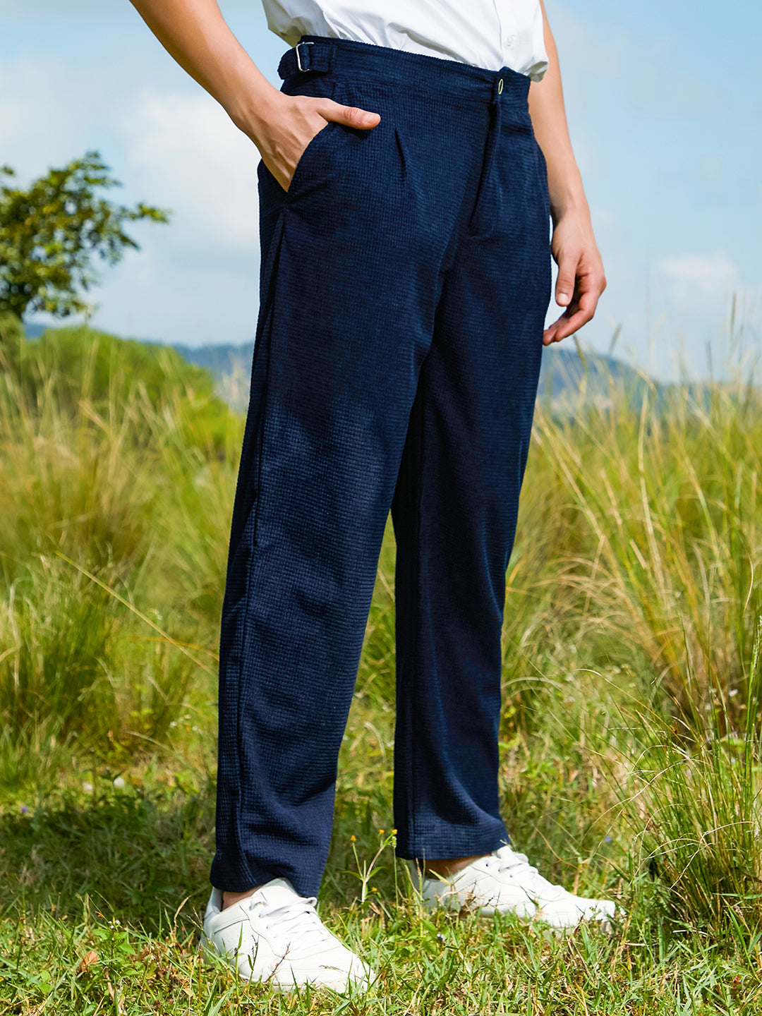 Tailored Waffle Trousers