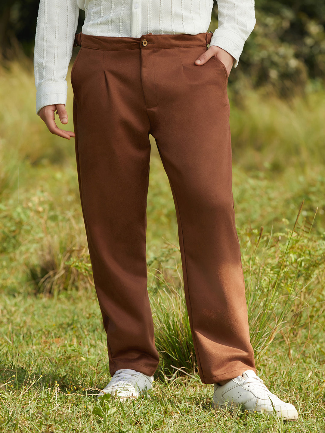 Tailored Suede Trousers