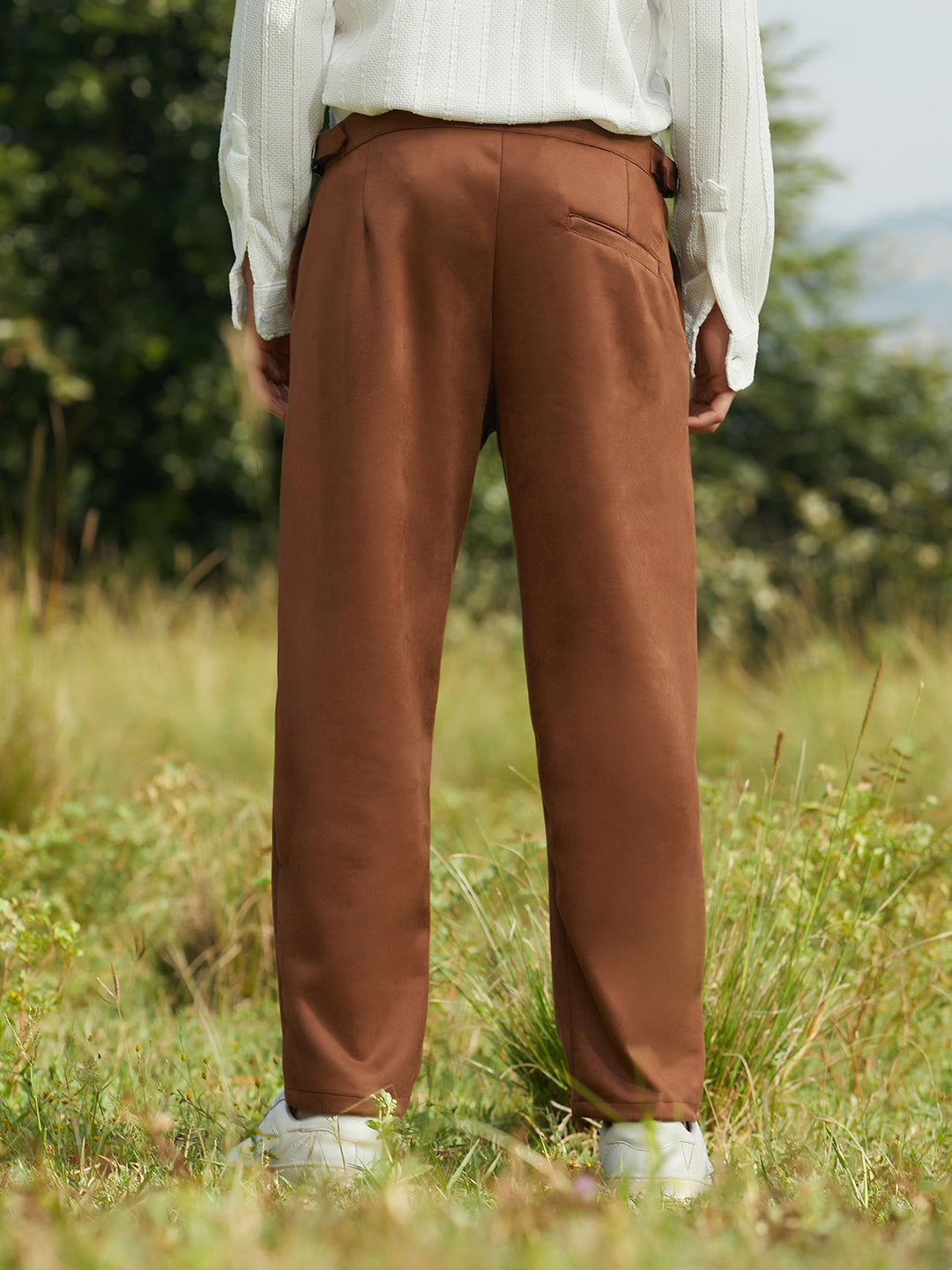 Tailored Suede Trousers