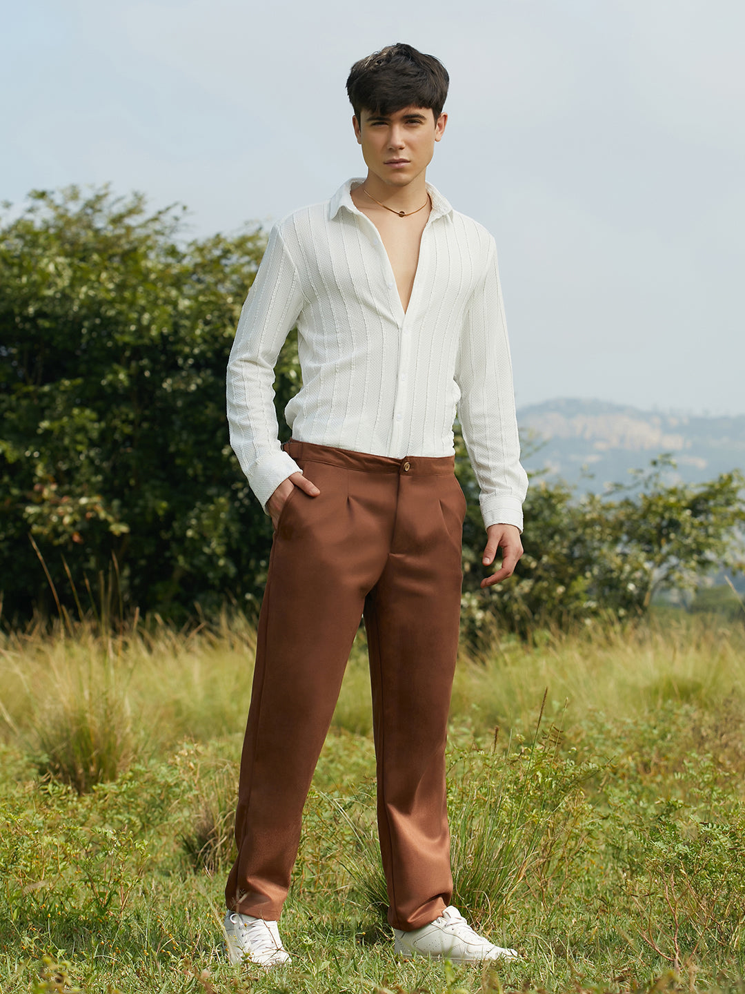 Tailored Suede Trousers