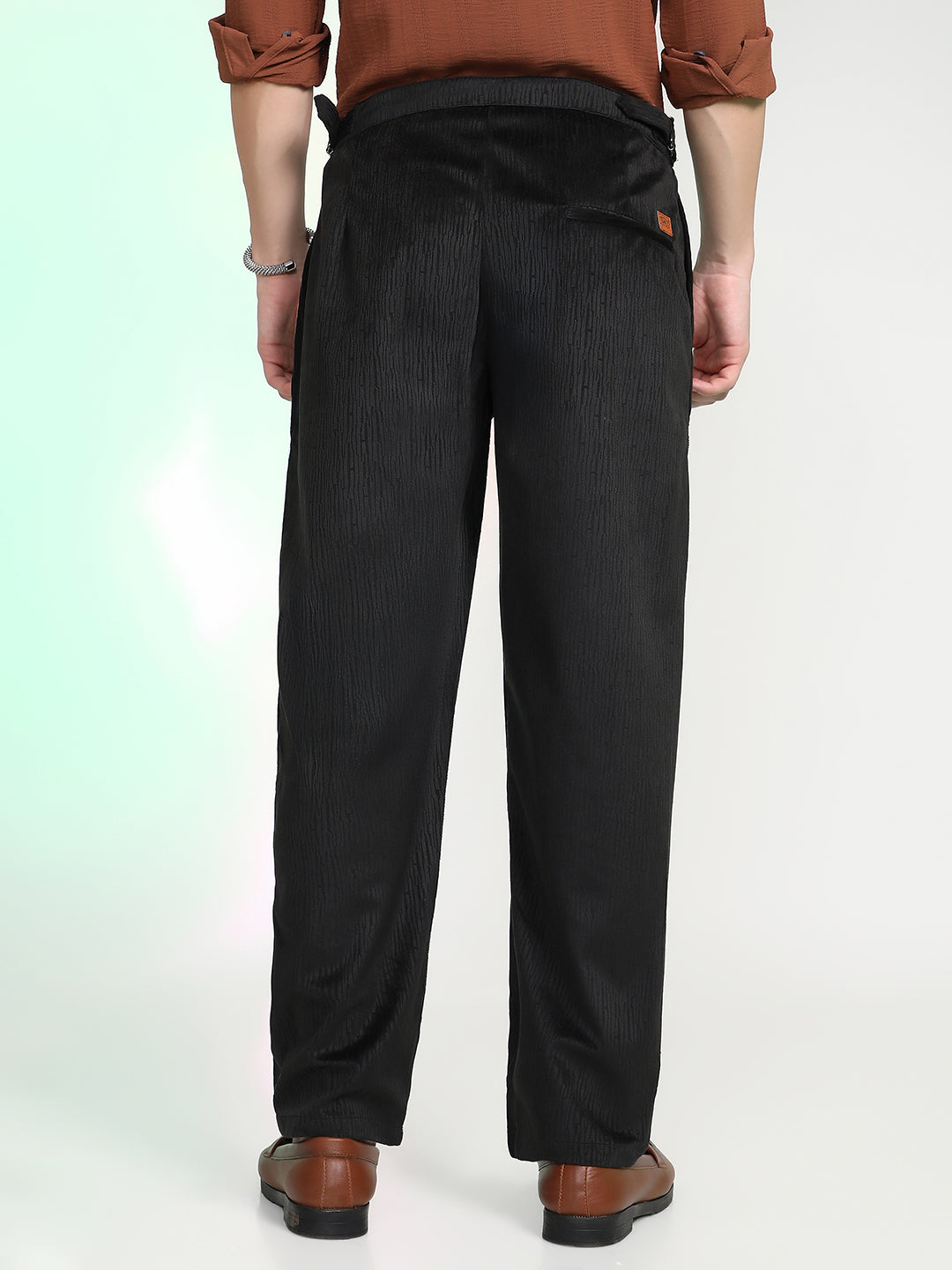 Veined Tailored Trousers