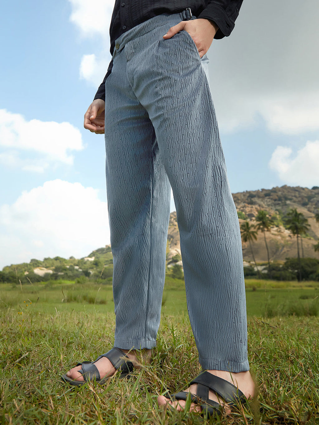 Lightweight - Veined Tailored Trousers