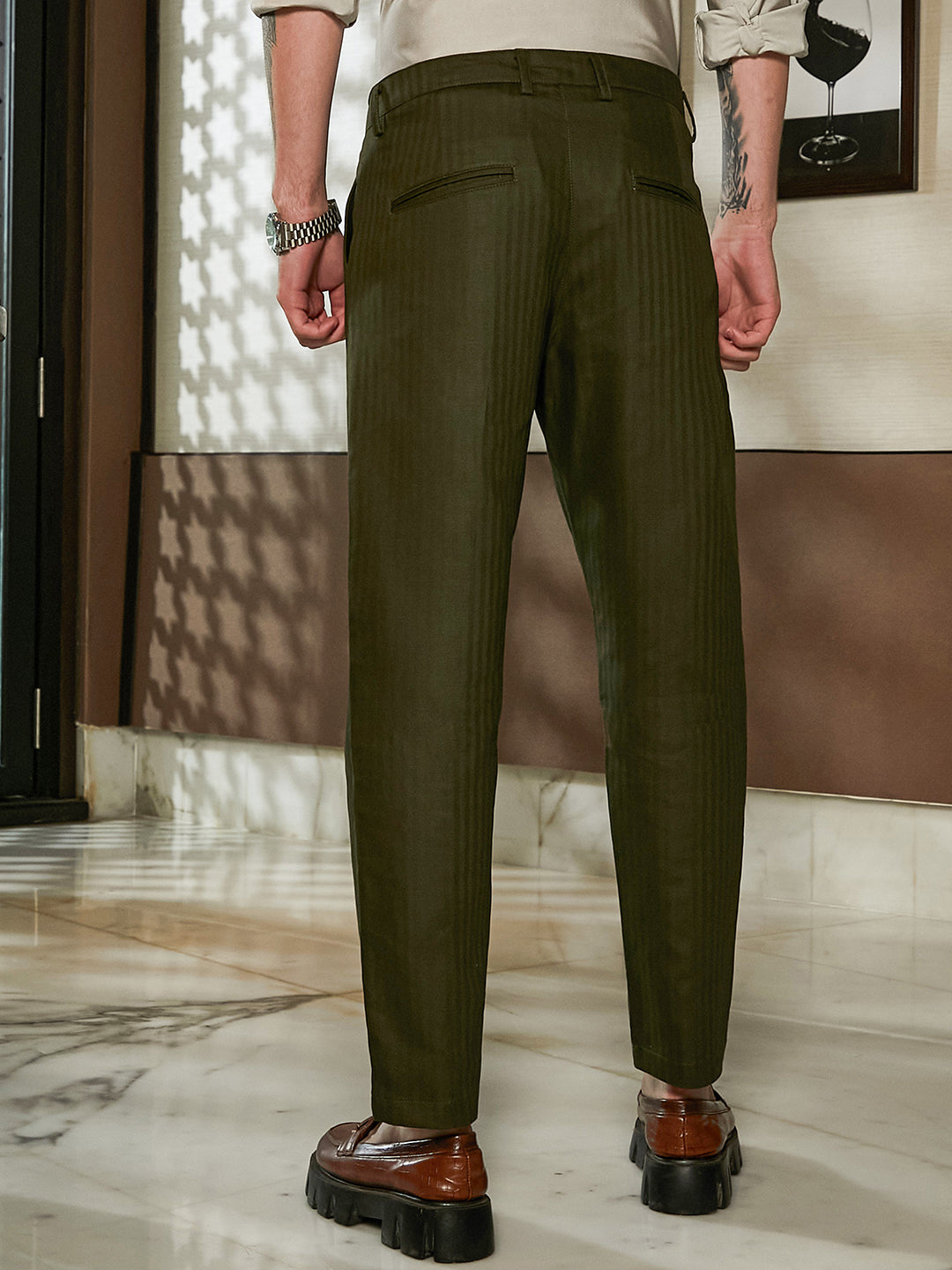 Striped Tailored Trousers