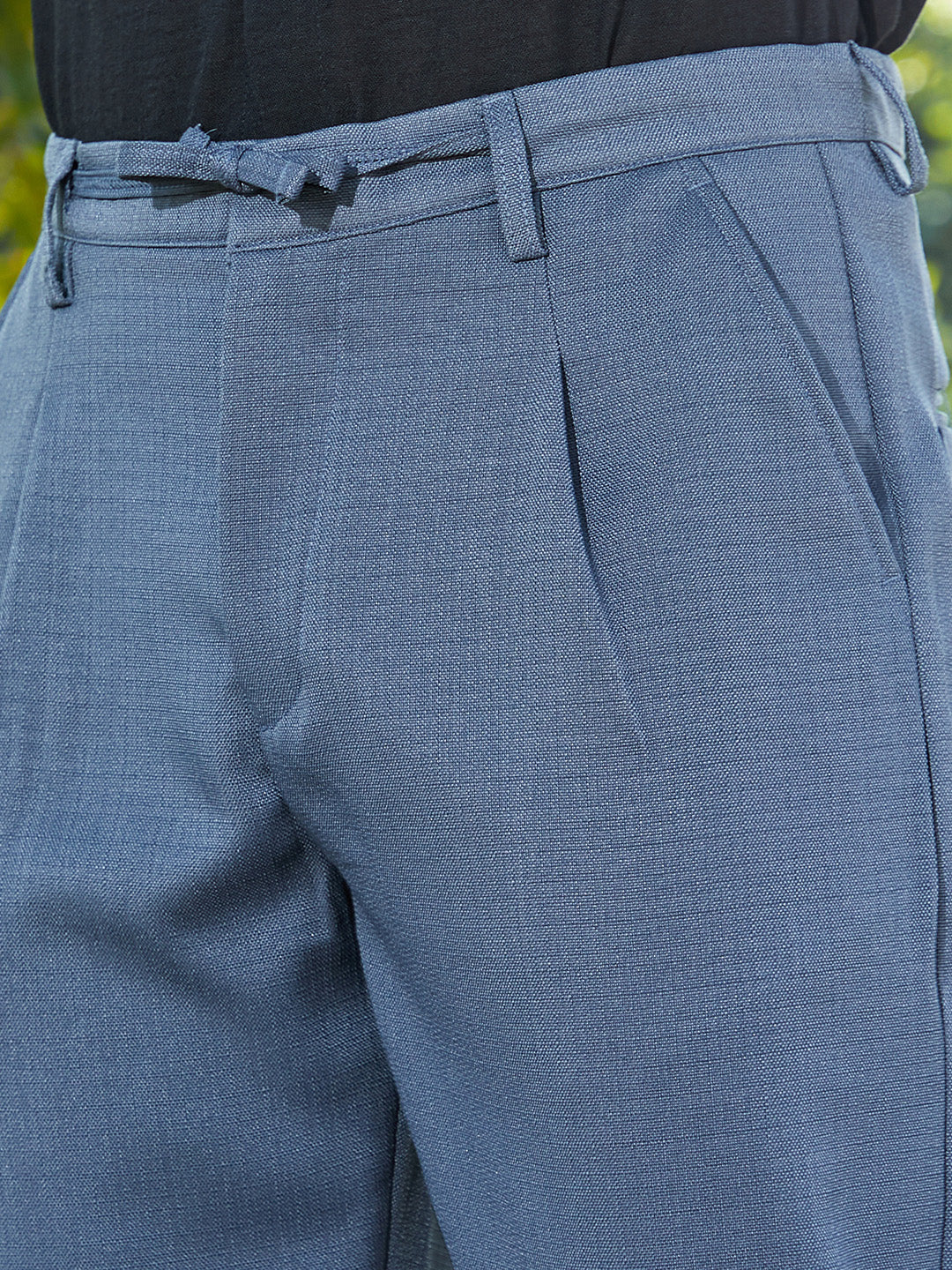 Tailored Linen-Blend Trousers