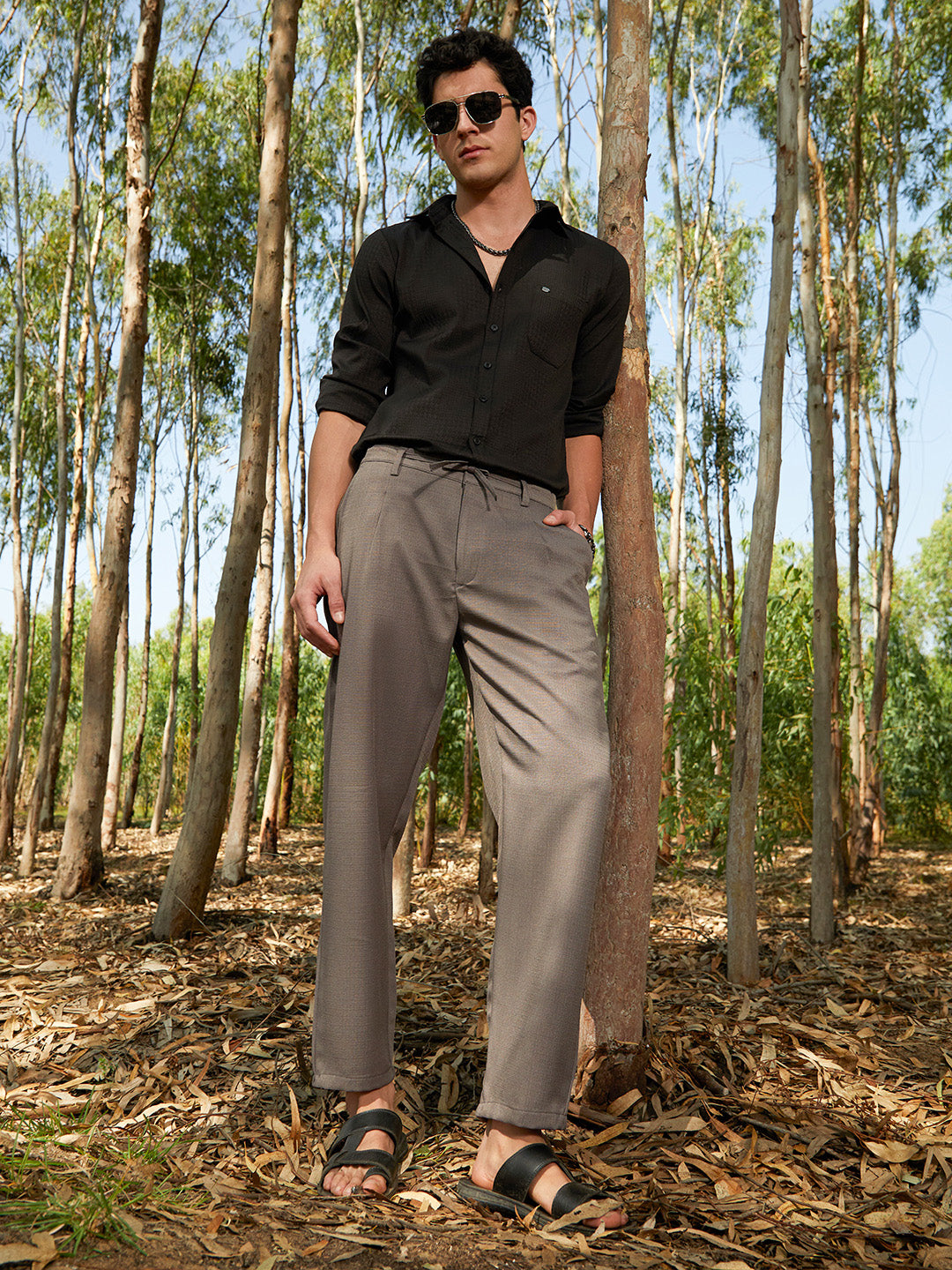 Lightweight - Tailored Linen-Blend Trousers