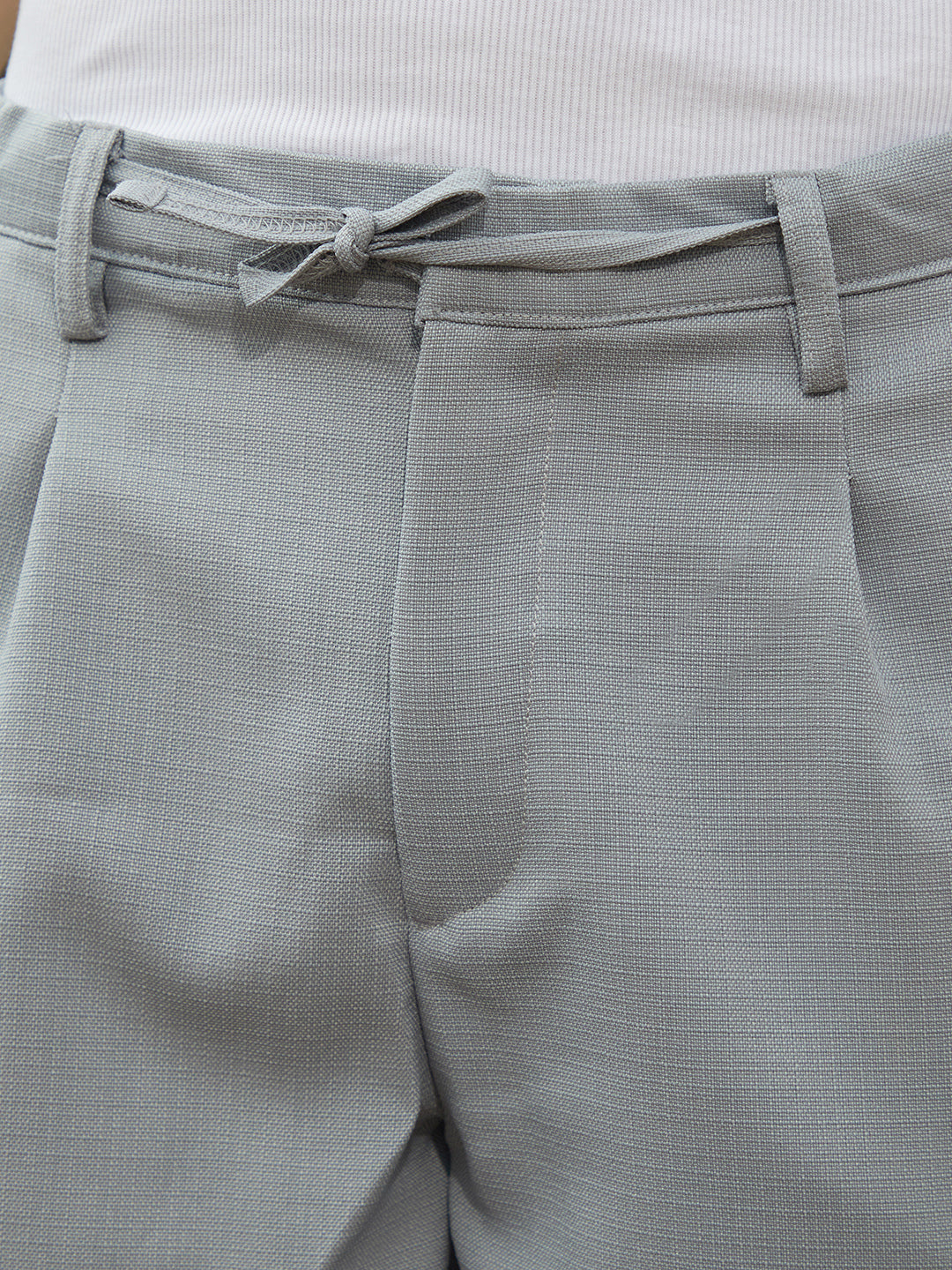 Tailored Linen-Blend Trousers