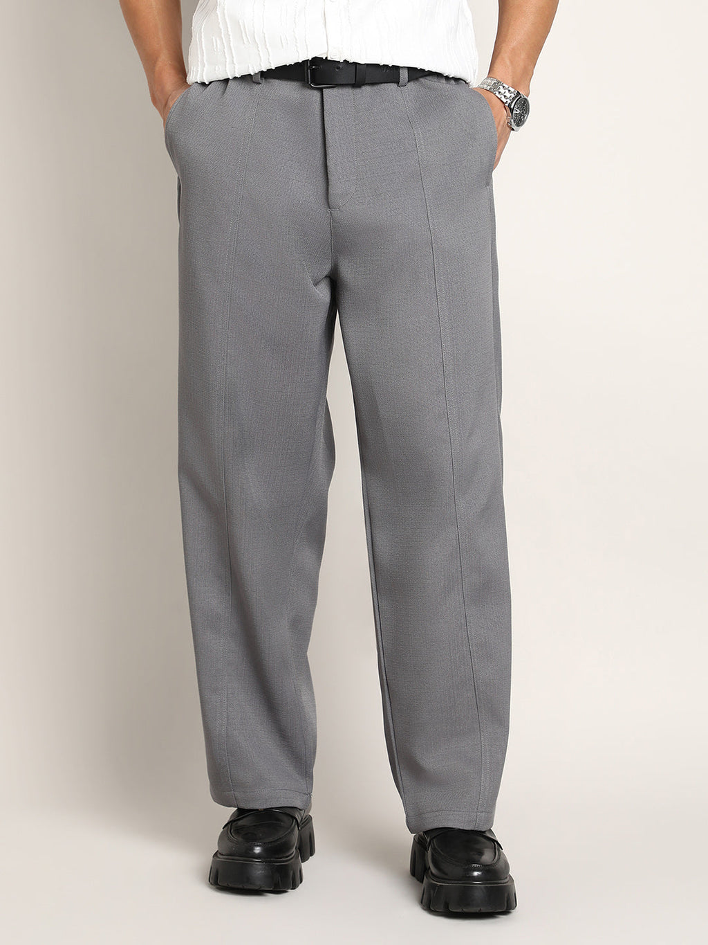 Lightweight - Relaxed-Panel Tailored Trousers