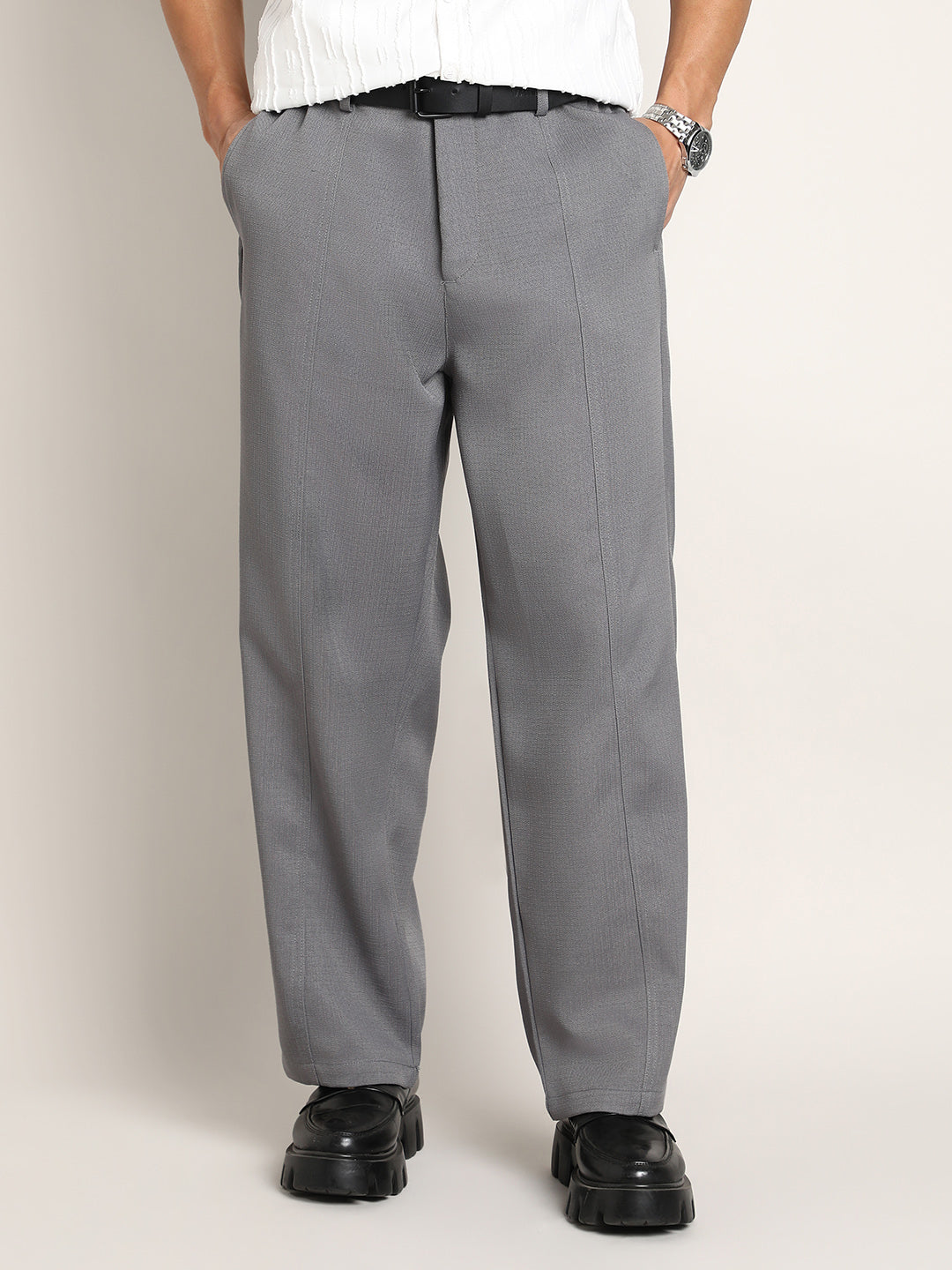 Lightweight - Relaxed-Panel Tailored Trousers