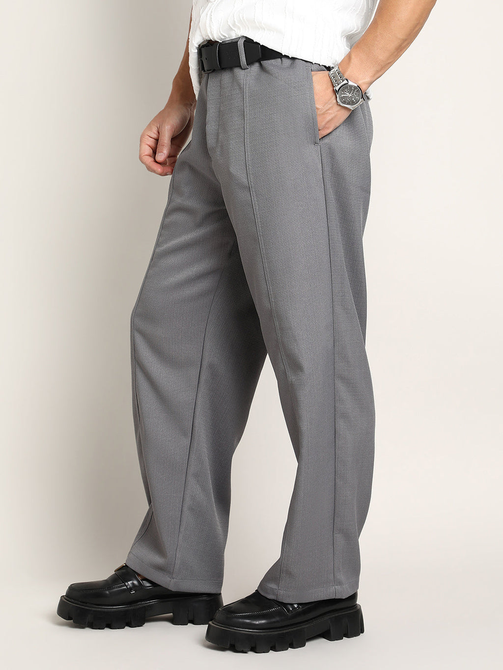 Lightweight - Relaxed-Panel Tailored Trousers