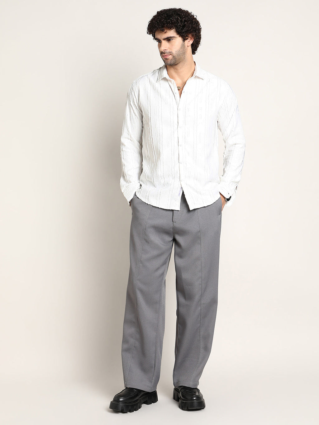 Lightweight - Relaxed-Panel Tailored Trousers