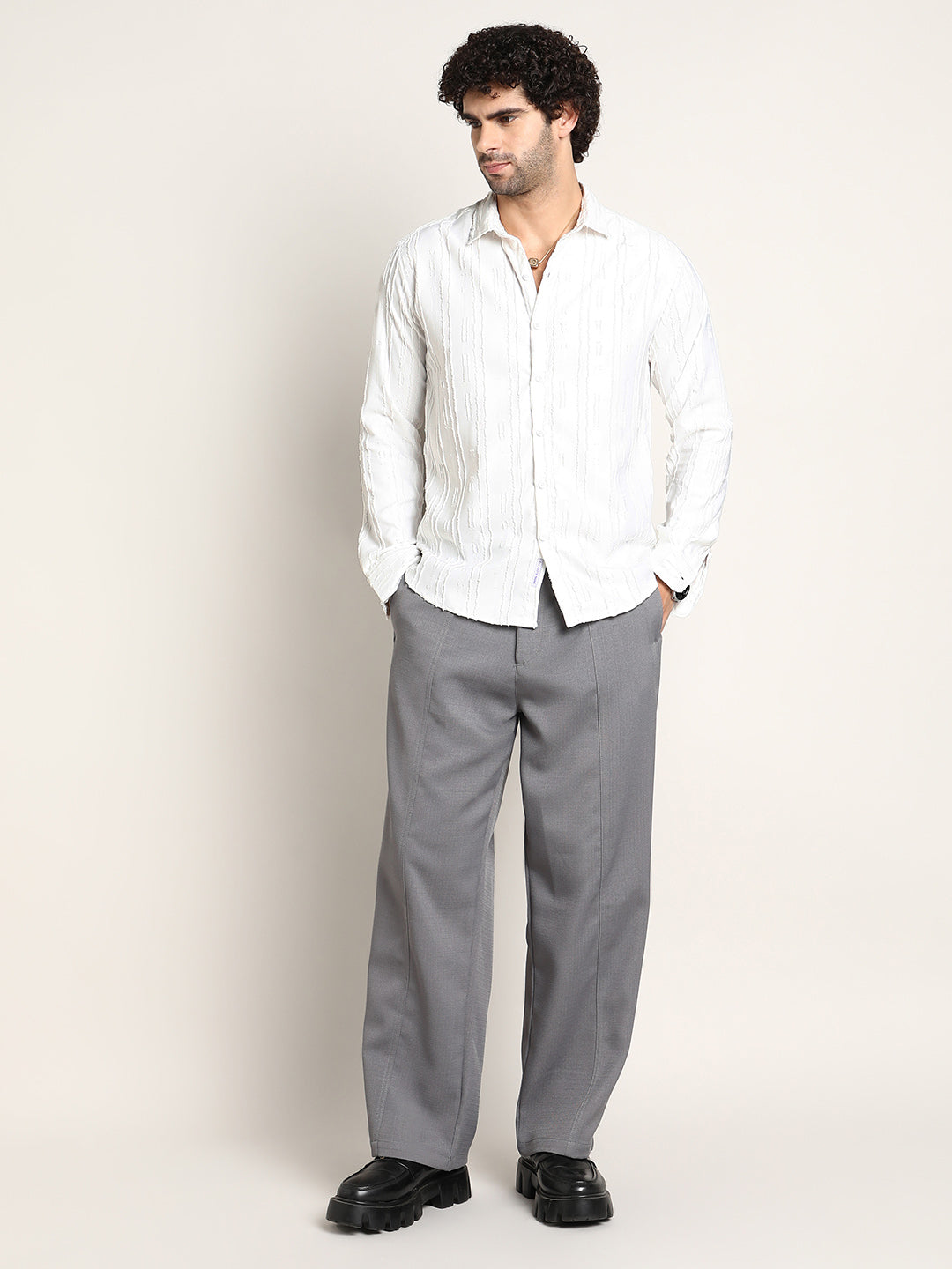 Lightweight - Relaxed-Panel Tailored Trousers