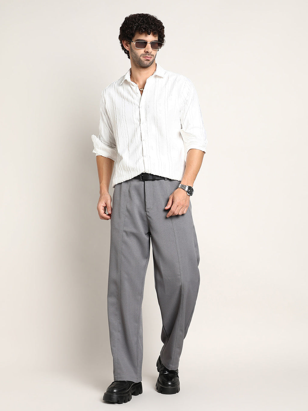 Lightweight - Relaxed-Panel Tailored Trousers