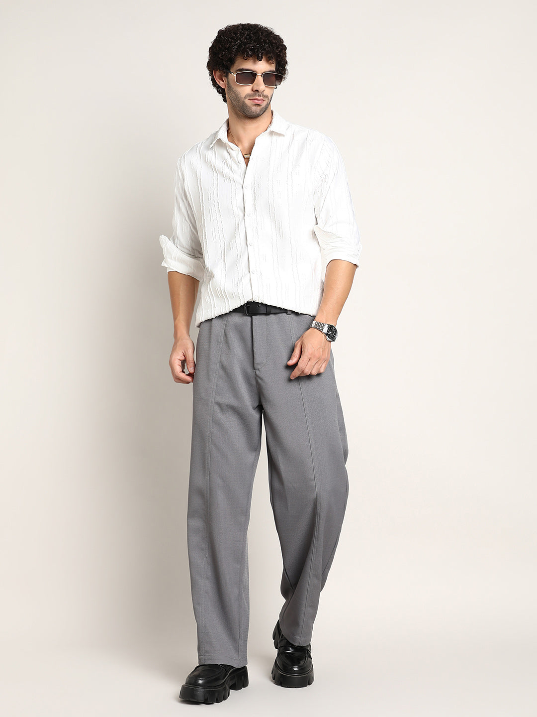 Lightweight - Relaxed-Panel Tailored Trousers