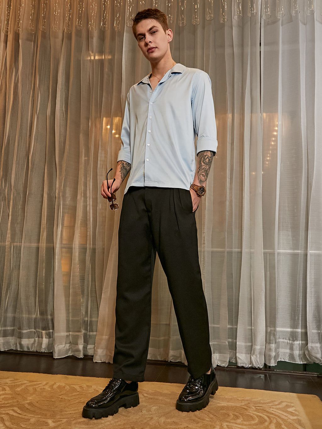 Lightweight - Straight Tailored Trousers