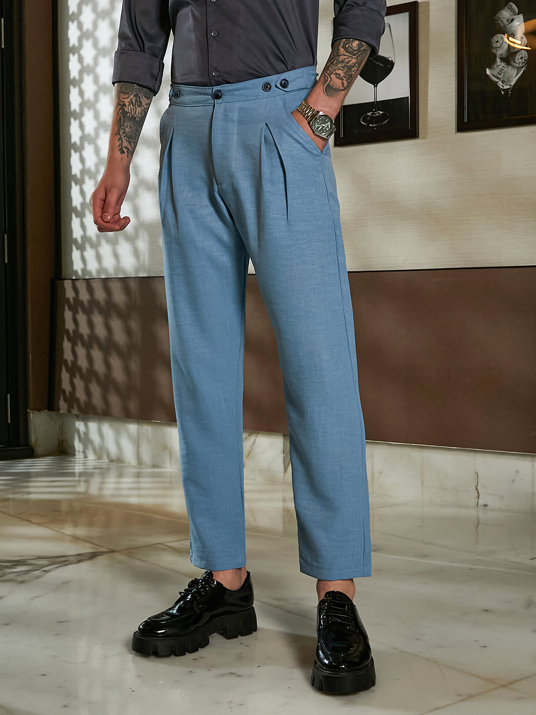 Pleated Tailored Trousers