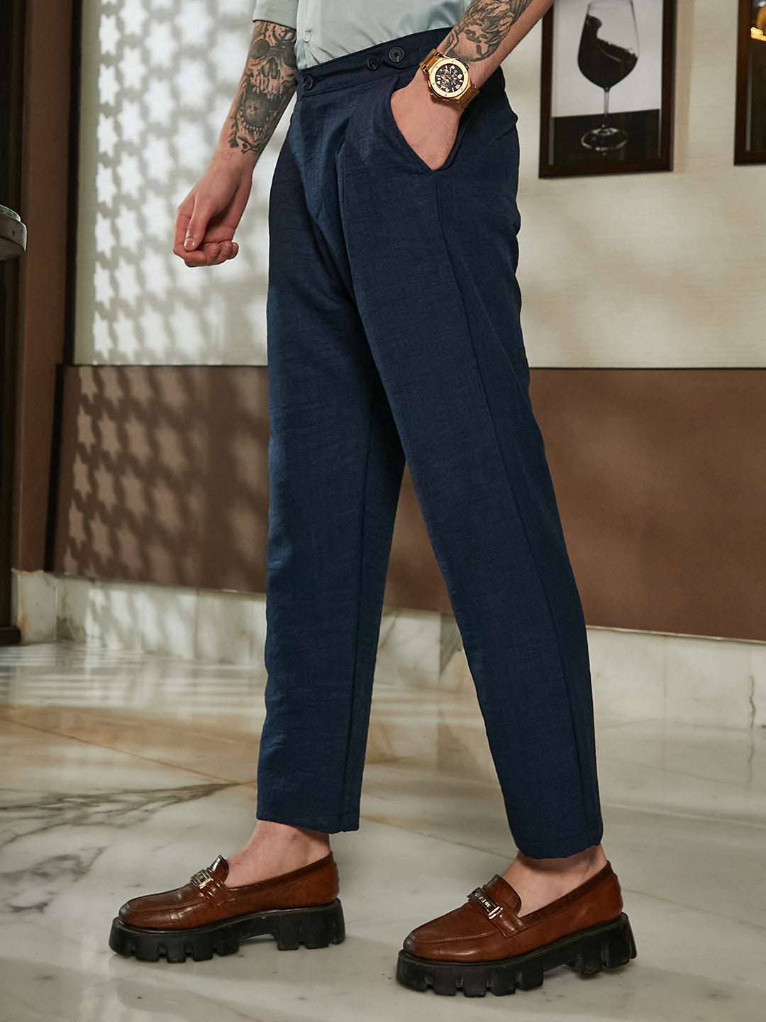 Pleated Tailored Trousers