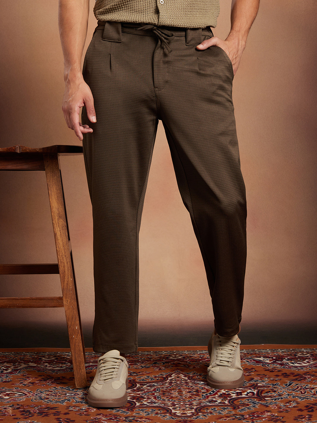 Waffle Chino Trousers