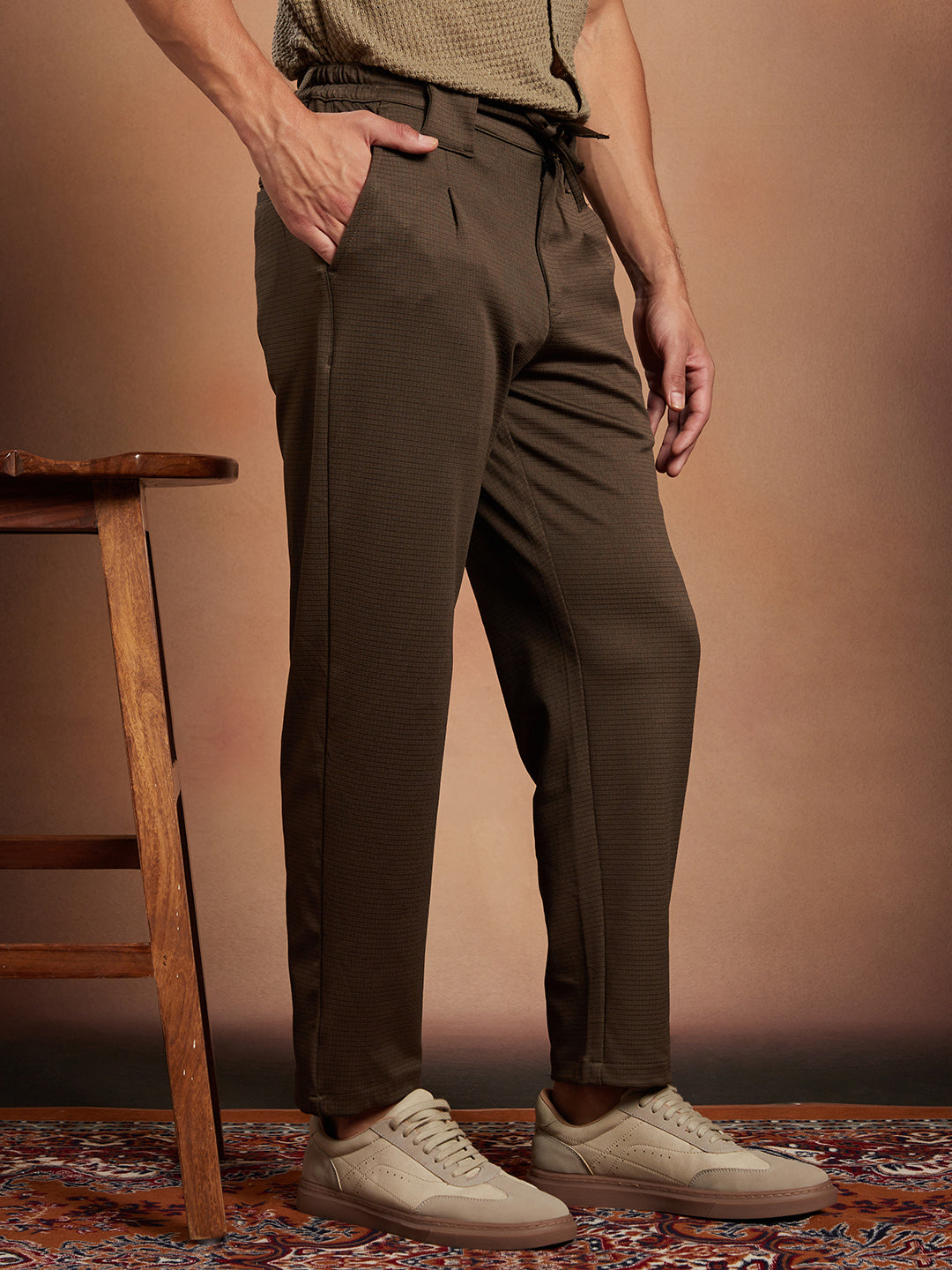 Waffle Chino Trousers