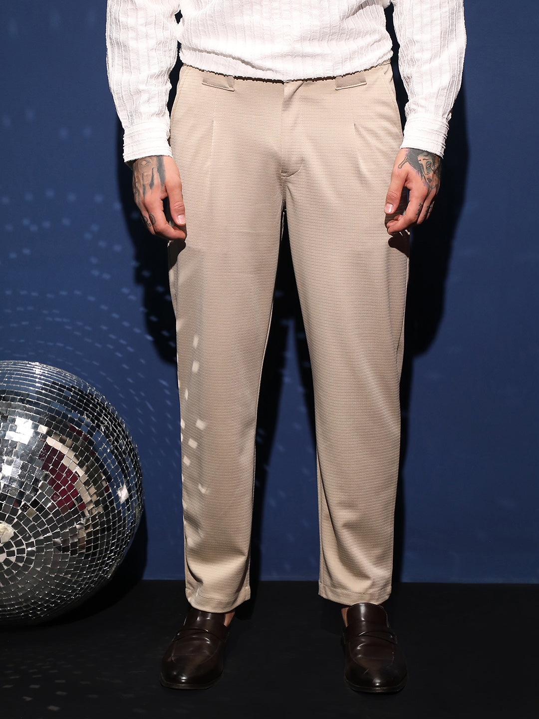 Waffle Chino Trousers