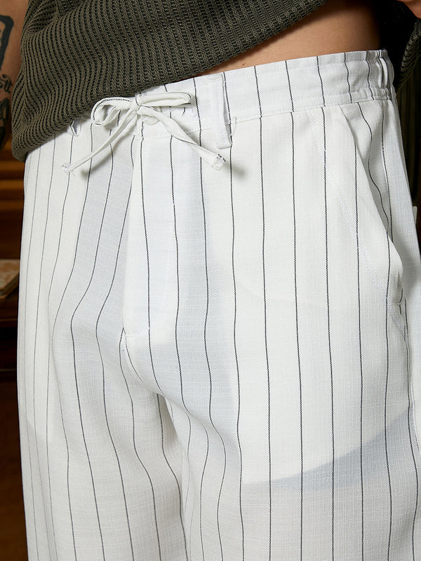 Lightweight - Pinstriped Chino Trousers