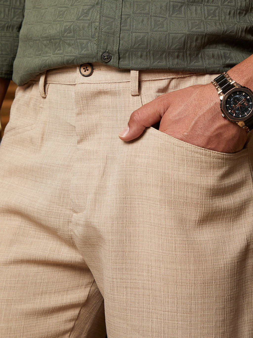 Lightweight - Tailored Linen-Blend Trousers
