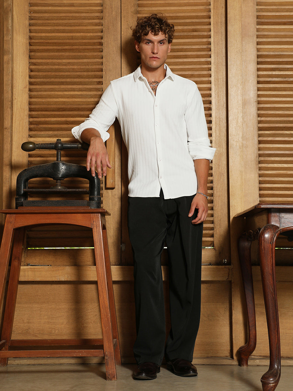 Pleated-Fold Korean Trousers