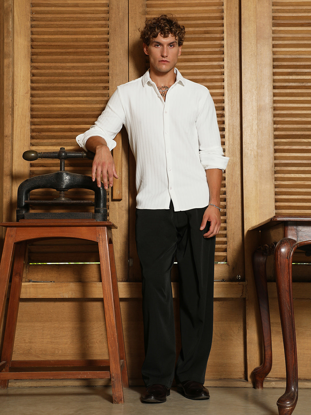 Pleated-Fold Korean Trousers