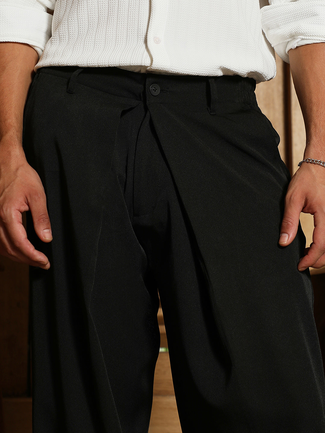 Pleated-Fold Korean Trousers