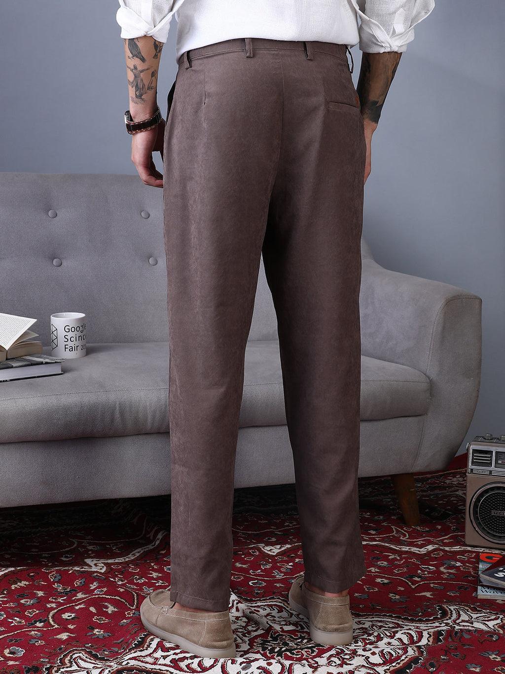 Lightweight - Corduroy Pleated Trousers