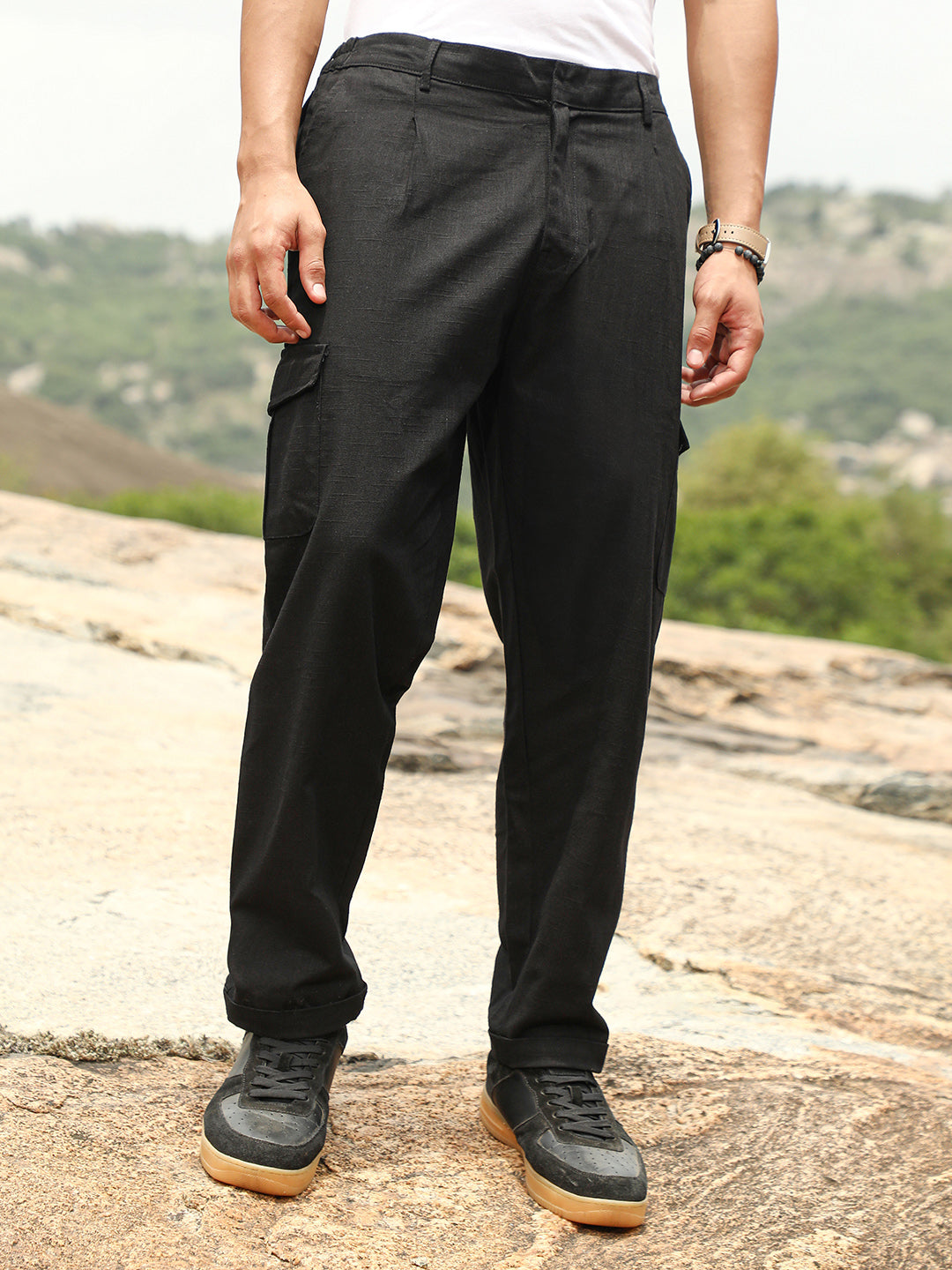 Lightweight - Pleated Utility-Tapered Trousers