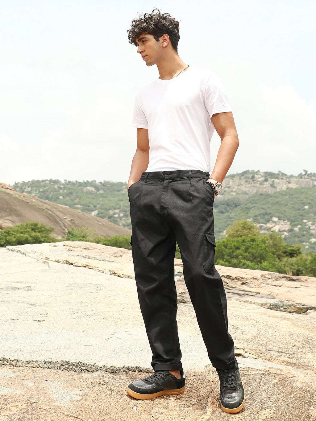 Lightweight - Pleated Utility-Tapered Trousers