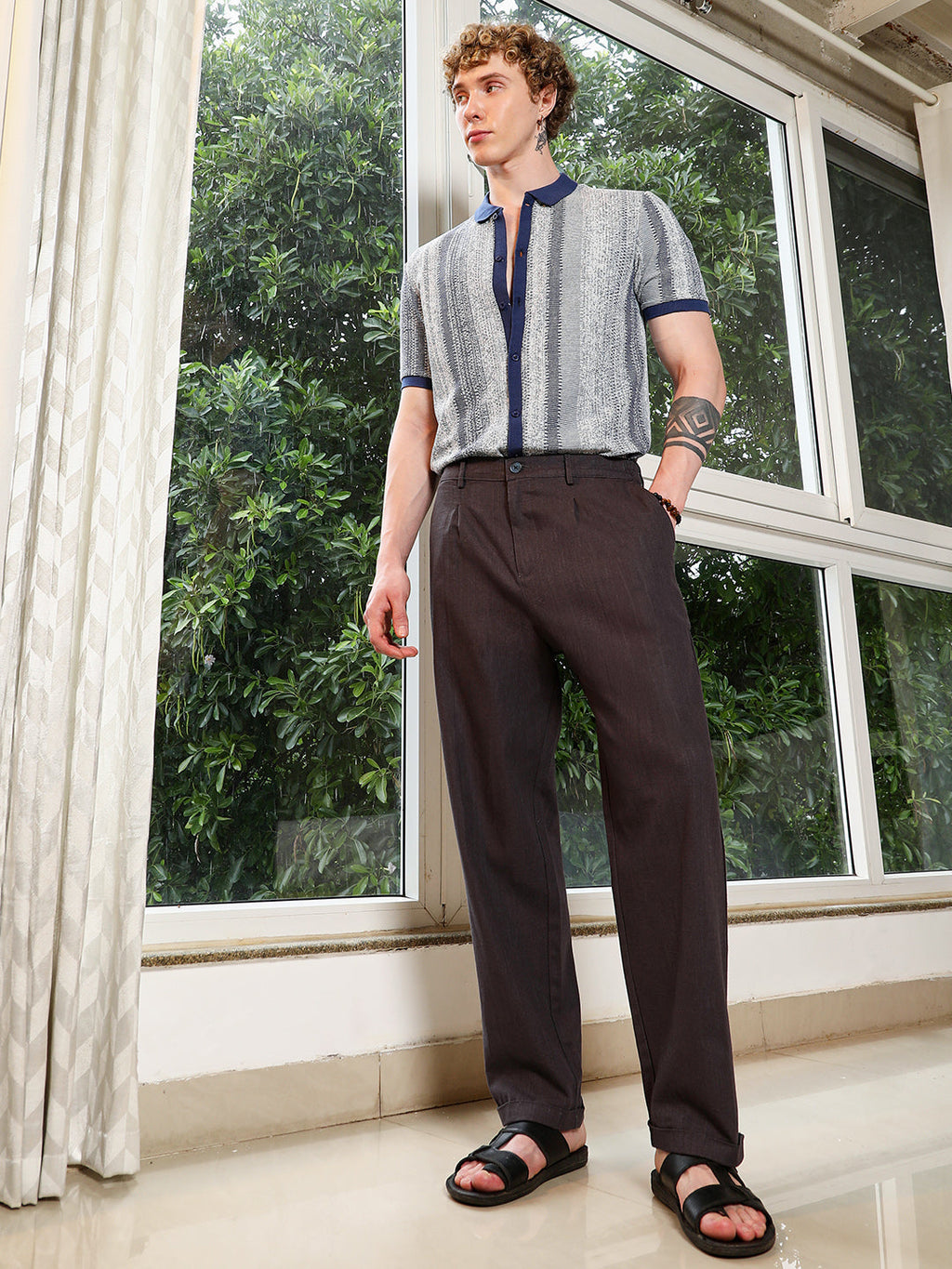 Lightweight - Brown Cotton Trousers