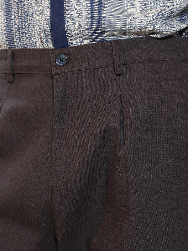 Lightweight - Brown Cotton Trousers