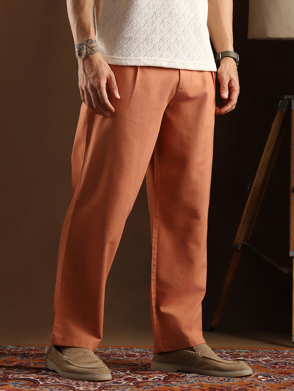 Lightweight - Straight-Pleated Slittrousers
