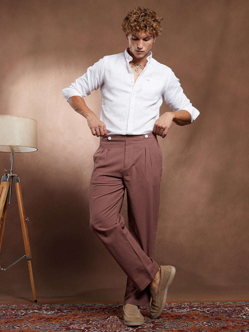 Lightweight - Linen-Blend Cigrette Trousers