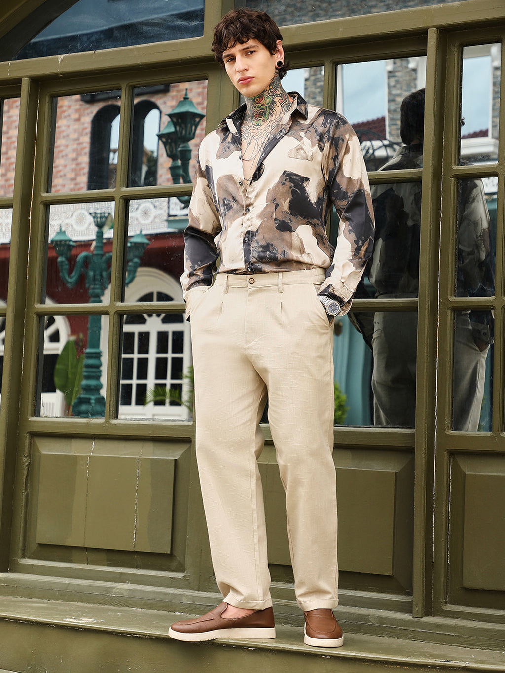 Lightweight - Pleated-Cuffed Tailored Trouers