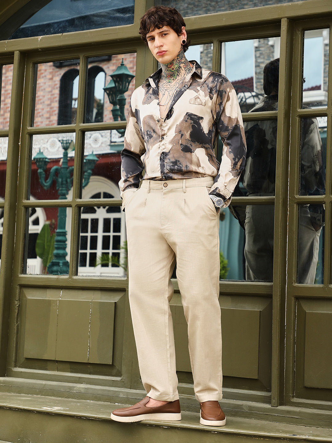 Lightweight - Pleated-Cuffed Tailored Trouers