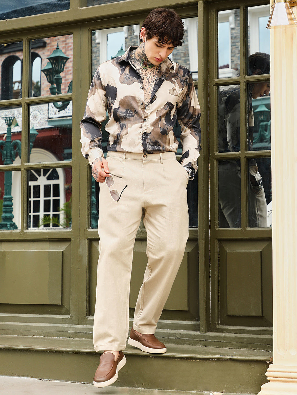 Lightweight - Pleated-Cuffed Tailored Trouers